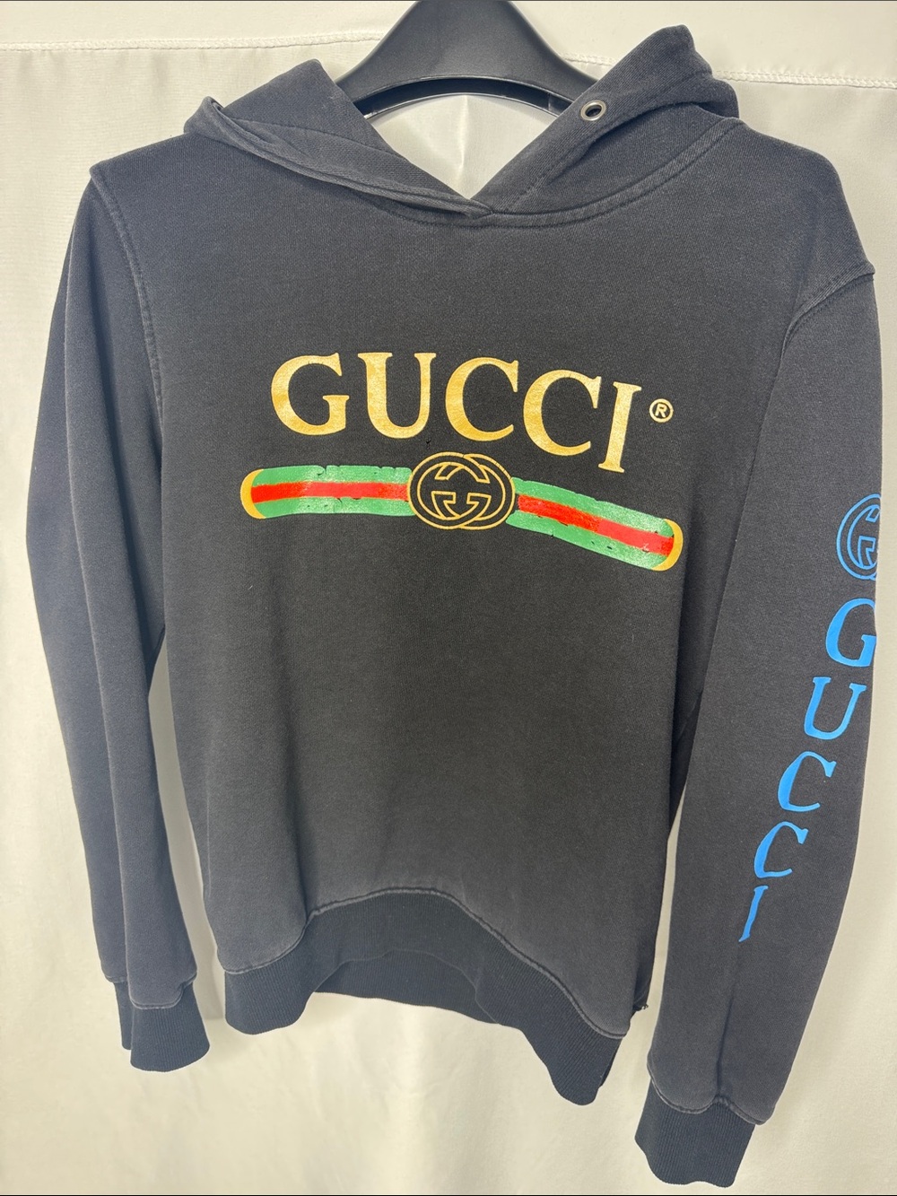 Gucci Black Logo Hoodie Sweatshirt